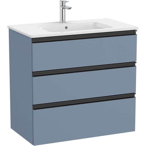 Pack THE GAP 800x460mm 3C (mueble+lavabo) alt 537mm AZUL MATE ROCA A851486548, 