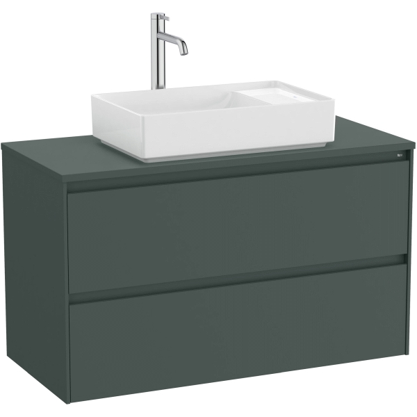 Conjunto 2C ONA  1000 (mueble + COUNTERTOP (TABLON)) VERDE mate ROCA A851730513, 