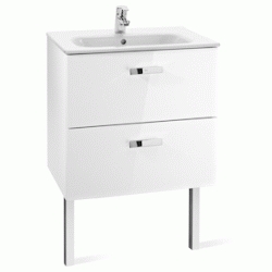 MUEBLE UNIK VICTORIA BASIC DE 700 MM BLANCO ( MUEBLE + LAVABO) ROCA DSCTL, Lababos washbasin basin lavavos Lavabos de bao wall hung vanity unit and basin two drawers