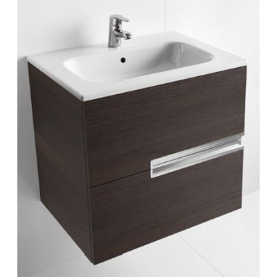 CONJUNTO UNIK VICTORIA-N 700 + LAVABO WENGE ROCA, Recomendado muebles de Lababos washbasin basin lavavos Lavabos wall hung vanity unit and basin two drawers