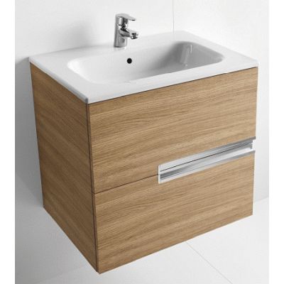 CONJUNTO UNIK VICTORIA-N 700 + LAVABO ROBLE ROCA, Recomendado muebles de Lababos washbasin basin lavavos Lavabos wall hung vanity unit and basin two drawers