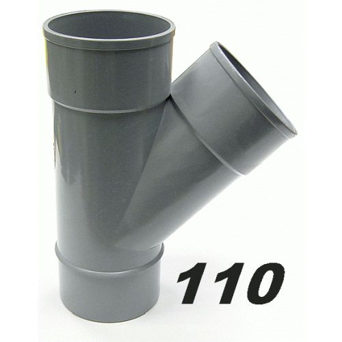 TE DE PVC DE 110 45 MACHO HEMBRA GRIS, MH DERIVACIONES Recomendado ECNMC para encolar DERIBACIONES tes SANITARIOS SANITARIAS (MH) ( MH ) (M-H) ( M-H ) ACCESORIOS PARA M/H 110x45 evacuaciones