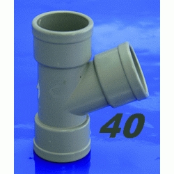 TE DE PVC DE 40 67 HEMBRA HEMBRA GRIS, HH DERIVACIONES Recomendado ECNMC para encolar DERIBACIONES tes SANITARIOS SANITARIAS ACCESORIOS PARA H/H H-H 40x67 evacuaciones