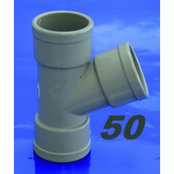 TE DE PVC DE 50 67 HEMBRA HEMBRA GRIS, HH DERIVACIONES para encolar DERIBACIONES tes SANITARIOS SANITARIAS ACCESORIOS PARA H/H H-H 50x67 evacuaciones