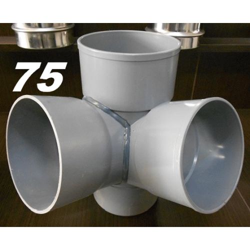 TE DE PVC ANGULAR DE 75 67 MACHO HEMBRA GRIS, MH DERIVACIONES DE RINCON RINCONERA para encolar DERIBACIONES tes SANITARIOS SANITARIAS (MH) ( MH ) (M-H) ( M-H ) ACCESORIOS PARA M/H Esquineros Esquineras 75x67 evacuaciones