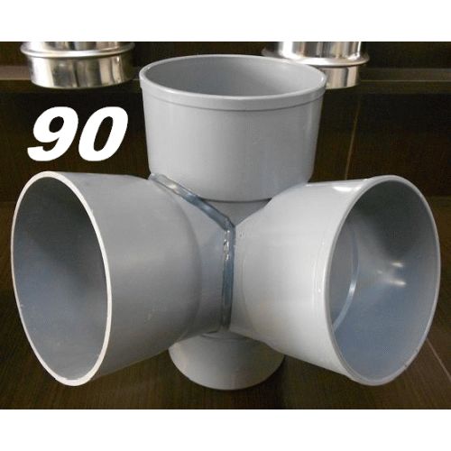 TE DE PVC DOBLE ANGULAR DE 90 67 MACHO HEMBRA GRIS, MH DERIVACIONES DE RINCON RINCONERA para encolar DERIBACIONES tes SANITARIOS SANITARIAS (MH) ( MH ) (M-H) ( M-H ) ACCESORIOS PARA M/H Esquineros Esquineras 90x67 evacuaciones