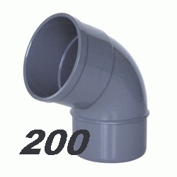 CODO DE PVC PARA ENCOLAR DE 200 67 MACHO HEMBRA GRIS, MH M-H CURVA para encolar CURBA codos SANITARIOS SANITARIAS (MH) ( MH ) ACCESORIOS PARA M/H 200x67 evacuaciones elbow