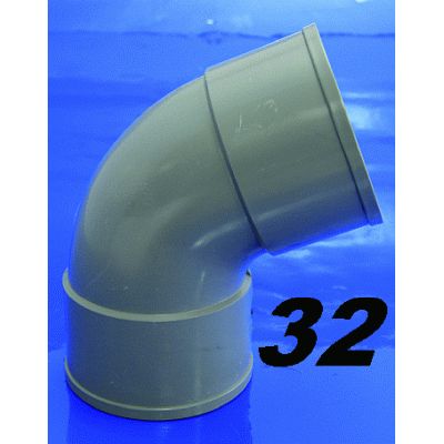 CODO DE PVC PARA ENCOLAR DE 32 67 HEMBRA HEMBRA GRIS, HH H-H CURVA Recomendado ECNMC para encolar CURBA codos SANITARIOS SANITARIAS ACCESORIOS PARA H/H 32x67 evacuaciones elbow