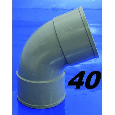 CODO DE PVC PARA ENCOLAR DE 40 67 HEMBRA HEMBRA GRIS, HH H-H CURVA Recomendado ECNMC para encolar CURBA codos SANITARIOS SANITARIAS ACCESORIOS PARA H/H 40x67 evacuaciones elbow