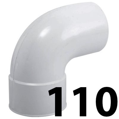 Codo de pvc de 110 87 Macho Hembra Blanco, MH M-H CURVA BLANCA BLA BL para encolar CURBA codos SANITARIOS SANITARIAS (MH) ( MH ) ACCESORIOS PARA M/H 110x87 evacuaciones elbow