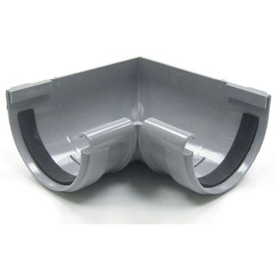 ANGULO CANAL PVC INTERIOR DE 25, EXCUADRA INTERIOR DE PLASTICO CANALON canalones Gris