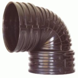 CODO DE 250x87 DE POLIETILENO CORRUGADO HEMBRA HEMBRA REF. 329023 FERROPLAST, HH H-H CURVA CURBA POLITILENO H/H Evacuaciones