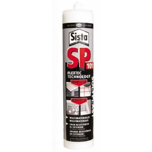 CARTUCHO SILICONA SISTA SOLYPLAST SP 101 GRIS, TUBO BOTE Tuberias