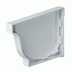 TAPA IZQUIERDA PARA CANALON ALFA RECTANGULAR BLANCO REF. 36111 JIMTEN, FG30 TAPON TESTERA IZQ CANAL CUADRADA BLANCA BL BLA canalones tipo cornisa Tapones JINTEM Final Jinten Jimtem