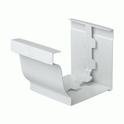 UNION ENCOLAR PARA CANALON ALFA RECTANGULAR BLANCO REF. 36101 JIMTEN, JNC30 MANGUITO CANAL CUADRADA BLANCA BL BLA canalones empalmes tipo cornisa JINTEM Jinten Enpalmes Empalmar Enpalmar Jimtem