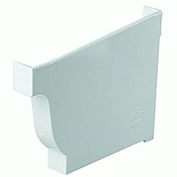 TAPA ACCESORIO DERECHA PARA CANALON ALFA RECTANGULAR BLANCO REF. 36041 JIMTEN, FDC30 TAPON TESTERA DCHA CANAL CUADRADA BLANCA BL BLA canalones tipo cornisa Tapones JINTEM Final Jinten Jimtem