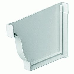 TAPA ACCESORIO IZQUIERDA PARA CANALON ALFA RECTANGULAR BLANCO REF 36061 JIMTEN, FGC30 TAPON TESTERA DCHA CANAL CUADRADA BLANCA BL BLA canalones tipo cornisa Tapones JINTEM Final Jinten Jimtem