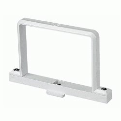 BRIDA PARA BAJANTE RECTANGULAR DE 100x73mm BLANCO REF. 38271 JIMTEN, CO70GA ABRAZADERAS FIJACION SUJECION SOPORTES PARA TUBO BAJANTE RECTANGULAR BLANCA BLA BL SUJECCION GARRAS JINTEM Jinten Tuberias Cuadrados cuadradas Jimtem