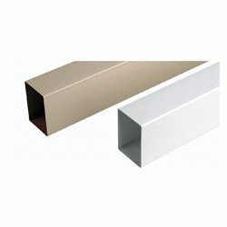 METROS TUBO BAJANTE RECTANGULAR DE 100x73mm ( TUBO DE 4 METROS ) BLANCO REF. 38201 JIMTEN, MTR MTS BAJANTE RECTANGULAR BLANCA BLA BL canalones  JINTEM Jinten Tuberias Cuadrados cuadradas Jimtem