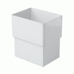 MANGUITO MACHO HEMBRA PARA BAJANTE RECTANGULAR DE 100x73mm BLANCO REF. 38241 JIMTEN, ZQGT CONEXION EMPALME MH M-H PARA TUBO BAJANTE RECTANGULAR BLA BL (MH) ( MH ) JINTEM Jinten M/H Tuberias Cuadrados cuadradas Uniones Enpalmes Empalmar Enpalmar Jimtem