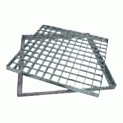 REJILLA ENTRAMADA DE 33x33 Y 410x410x30mm CON MARCO GALVANIZADO REF. 373004141 HYDRAFIX, REJA GALVA PEATONAL PEATONALES REJIYA REGILLA REGIYA HIDRAFIX IDRAFIX YDRAFIX