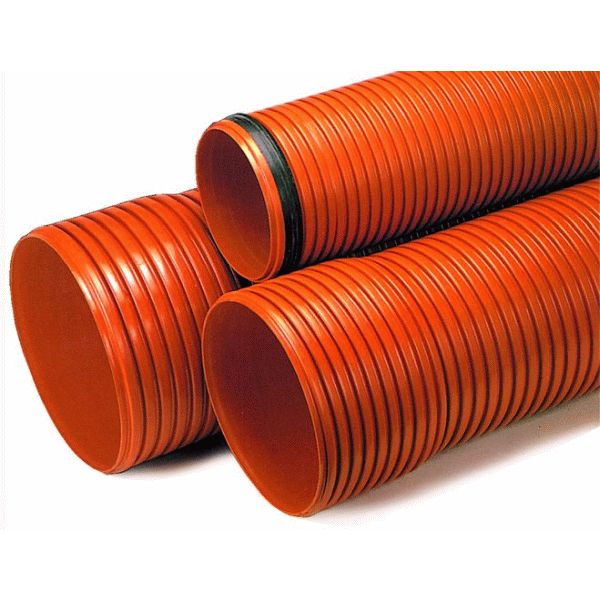 METROS TUBO DE PVC CORRUGADO DOBLE PARED TEJA SN8  DE  250 mm ADEQUA SANECOR 1111820, COARRUGADOS COARRUGADAS MTS MTR TUBERIAS CORRUGADAS Evacuaciones