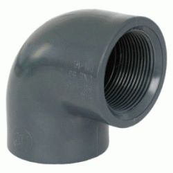 CODO DE PRESION ( PVC ) MIXTO ROSCA HEMBRA DE 20 x 1/2" DE 90, PARA ENCOLAR ROSCAR DE PLASTICO CURVA CURBA precion codos SANITARIOS SANITARIAS 20x1/2 87