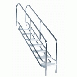 ESCALERA CON BARANDILLA INOX AISI-316 DE 500 mm. DE ANCHO Y 5 PELDAOS(MOVILIDAD REDUCIDA) FLUIDRA, CONEXION A TOMA EQUIPOTENCIAL REFERENCIA 00117 ASTRAL MINUSVALIDOS MINUSVALIDAS