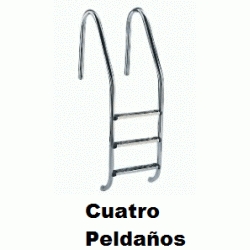 Escalera pasamanos standard de 4 peldaos de acero inoxidable para piscina FLUIDRA M00155, ASTRAL ESCALONES Recomendado ECNMC  AISI304 INOX Descripcin: Escaleras con pasamanos modelo Standard, para piscinas enterradas, fabricadas en tubo  43mm de acero inoxidable acabado pulido brillante. Peldaos en acero inoxidable y plstico. Su cuidado diseo garantiza seguridad contra todo tipo de deslizamientos o cortes. Suministradas con anclajes de fijacin, previstos para conexin a toma equipotencial. - Modelo LUXE: Pasamanos y peldaos en AISI-316. - Modelo STANDARD: Pasamanos y peldaos en AISI-304 - Modelo PLASTIC: Pasamanos AISI-304 y peldaos en material plstico. Seguridat Tuberias