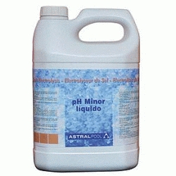 UN ( 1 ) LITRO DE PH MINOR PARA ELECTROLISIS DE SAL ( ENVASE DE 10Litros ) REF. 40922 FLUIDRA, GARRAFA BOTE ASTRAL Ltrs Lts