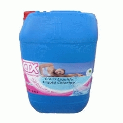 Envase en bote de 20 KG de cloro liquido CTX 161 REF. 47191 FLUIDRA, kg kilogramos