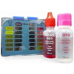 Kit analisis gotas cloro y PH FLUIDRA 9018-FDR, ANALIZADOR COMPROBADOR ASTRAL MEDIR CONTROLADOR MEDIDOR ANALIZADOR