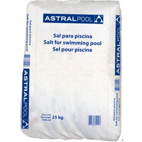 1 KGRS DE DE SAL EN GRANO SECA PARA ELECTROLISIS REF. SALIII ( SACO DE 25 KGS) FLUIDRA, SALINA PARA PISCINAS ASTRAL kg kilogramos