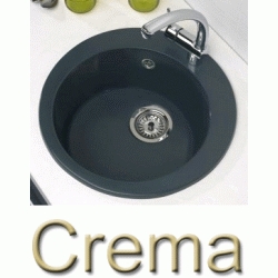 Fregadero sobre encimera MINOS de 1 cubeta redonda de  478 mm Crema SYAN, Leroy Merlin leroymerlin bauhaus bauaus bricomart bricodepot leroi bahaus bajaus bricomart alibaba ikea amazon bricor aki bricorama lightinthebox light in the box ebay eachbuyer aliexpress tomtop el corte ingles Amazon Syan Fibra Cubetas