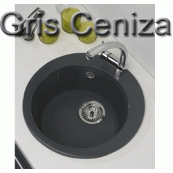 Fregadero sobre encimera MINOS de 1 cubeta redonda de  478 mm Gris Ceniza SYAN, FREGADERA CIRCULAR SYLACRIL FIBRA SYAN PICA Leroy Merlin leroymerlin bauhaus bauaus bricomart bricodepot leroi bahaus bajaus bricomart alibaba ikea amazon bricor aki bricorama lightinthebox light in the box ebay eachbuyer aliexpress tomtop el corte ingles Amazon Cubetas