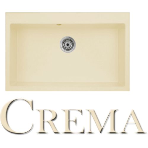 Fregadero sobre encimera VALI de 1 cubeta de 815 mm x 510 mm Crema SYAN, fregaderas picas Leroy Merlin leroymerlin bauhaus bauaus bricomart bricodepot leroi bahaus bajaus bricomart alibaba ikea amazon bricor aki bricorama lightinthebox light in the box ebay eachbuyer aliexpress tomtop el corte ingles Amazon Syan