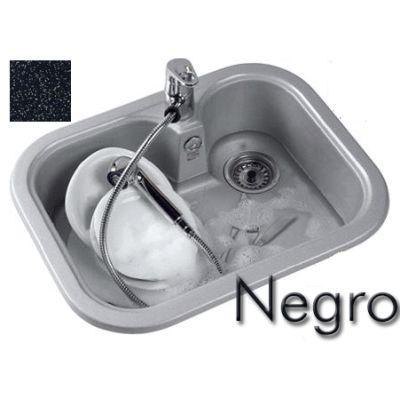 Fregadero sobre encimera RUBI de 1 cubeta de 635 x 490 mm color NEGRO LISO POALGI, Fregadera Sink pica fibra UNA CUBETA SINTETICO FIBRA SILACRYL Leroy Merlin leroymerlin bauhaus bauaus bricomart bricodepot leroi bahaus bajaus bricomart alibaba ikea amazon bricor aki bricorama lightinthebox light in the box ebay eachbuyer aliexpress tomtop el corte ingles Amazon SILACRIL kitchen sink