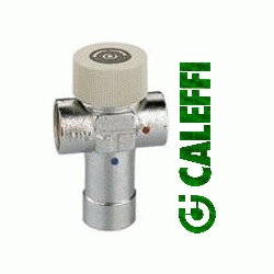 MEZCLADOR TERMOSTATICO REGULABLE DE 3/4 PARA ACS DE 40 A 60 CALEFFI, AGUA CALIENTE SANITARIA VALVULAS LLAVE MEZCLADORA TERMOSTATICA BALBULAS Calefi