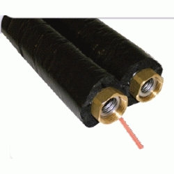 ROLLO DE 15 METROS DE TUBERIA FLEXIBLE DE ACERO INOX AISLADA Y CABLE DE SILICONA DE 13mm ESPESOR FER, Mts Mtr