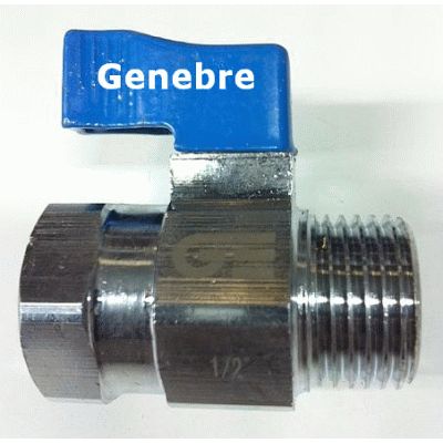 LLAVE CORTE MINI MH 1/2 GENEBRE, macho hembra VALVULAS BALBULAS (MH) ( MH ) (M-H) ( M-H ) M/H MINILLAVES LLAVE DE PASO 8428381007845