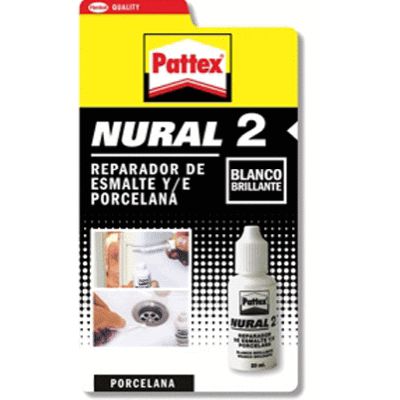 NURAL 2 DE 20 ml REPARADOR ESMALTE DE PORCELANA Y CERAMICA REF. 496774 HENKEL, MASILLA PASTA MASA DE REPARACION