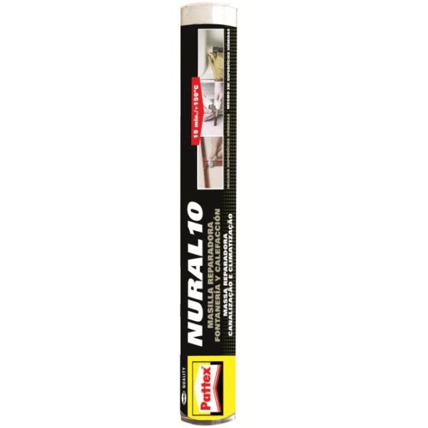 NURAL 10 TUBO DE 110 gr MASILLA RECONTRUCTORA ( DOS COMPONENTES )REF. 1459970 HENKEL, MASILLA PASTA MASA DE REPARACION PARA SANEAMIENTO Y CONSTRUCCION 2 COMPONENTES Tuberias