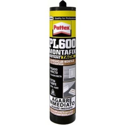 CARTUCHO PL600 MONTAFIX DE 300 ml PATTEX MASILLA ADHESIVA REF. 884620 HENKEL, PASTA MASA ADHESIVA ADHESIVO