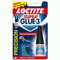 SUPER GLUE - 3 PRECISION DE 5 gr INSTANTANEO REF. 2068379, ADHESIVO UNIVERSAL INSTANTANEO SUPER EXTRA FUERTE