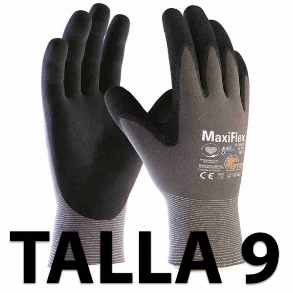 Guantes ATG MAXIFLEX ULTIMATE APT Talla 9 ATG 42-874IN9, 