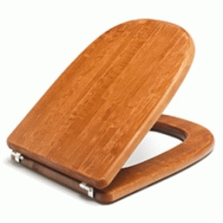 Asiento para inodoro modelo DAMA (ROCA) de madera Cerezo EIZAGUIRRE, Water Inodoros Bater Taza VATER asientos TAPAS WC W.C. Y toilet seat