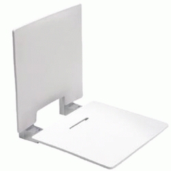 ASIENTO DE DUCHA PLEGABLE CON RESPALDO A PARED REF SD042001 BLANCO ESTOLI, SILLA sillas minusvalia movilidad reducida Para personas con asientos TAPAS MINUSVALIDOS MINUSVALIDAS toilet seat