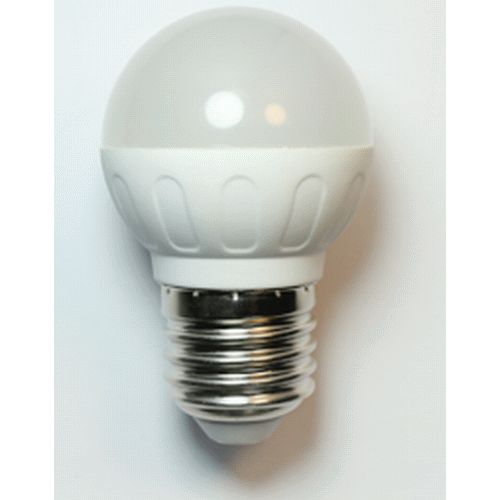 BOMBILLA LED G45 (pequea)  E27 (rosca gorda) ECO  3w  286 lm LUZ BLANCA, fria Leds luces iluminacin Blanco