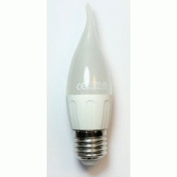 BOMBILLA LED CL35 FORMA VELA E27 (rosca gorda) ECO 4w 263 lm LUZ BLANCA, Fra Leds luces iluminacin Blanco