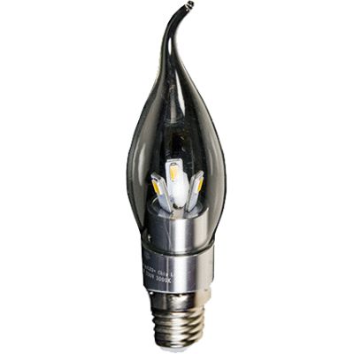 BOMBILLA LED CL35 FORMA VELA E27 (rosca gorda) PLUS 3,5w 316 lm LUZ CALIDA, Leds luces iluminacin